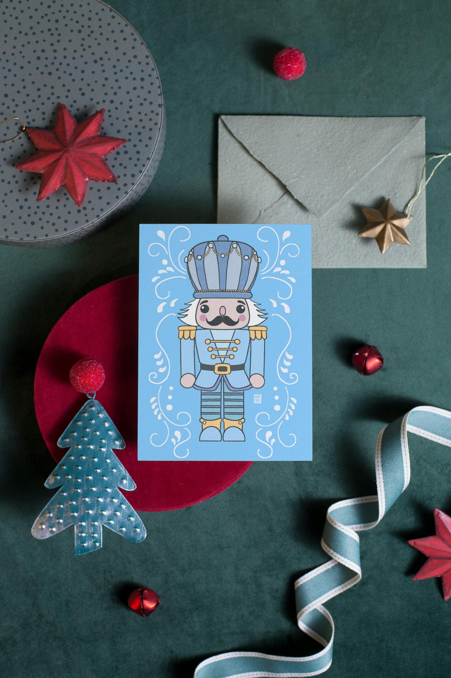 Gingerbread Person Blank Holiday Greeting Card