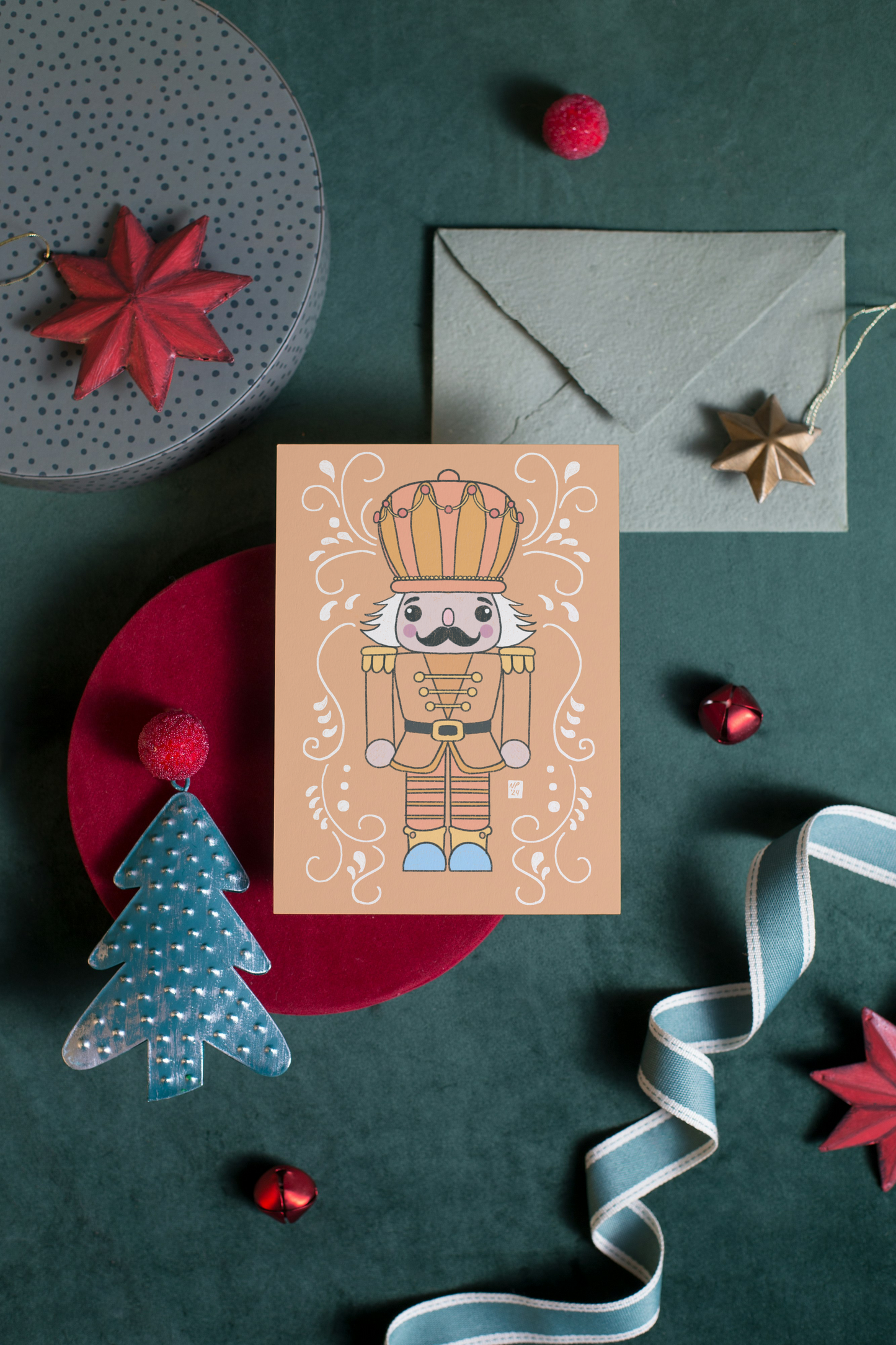 Gingerbread Person Blank Holiday Greeting Card