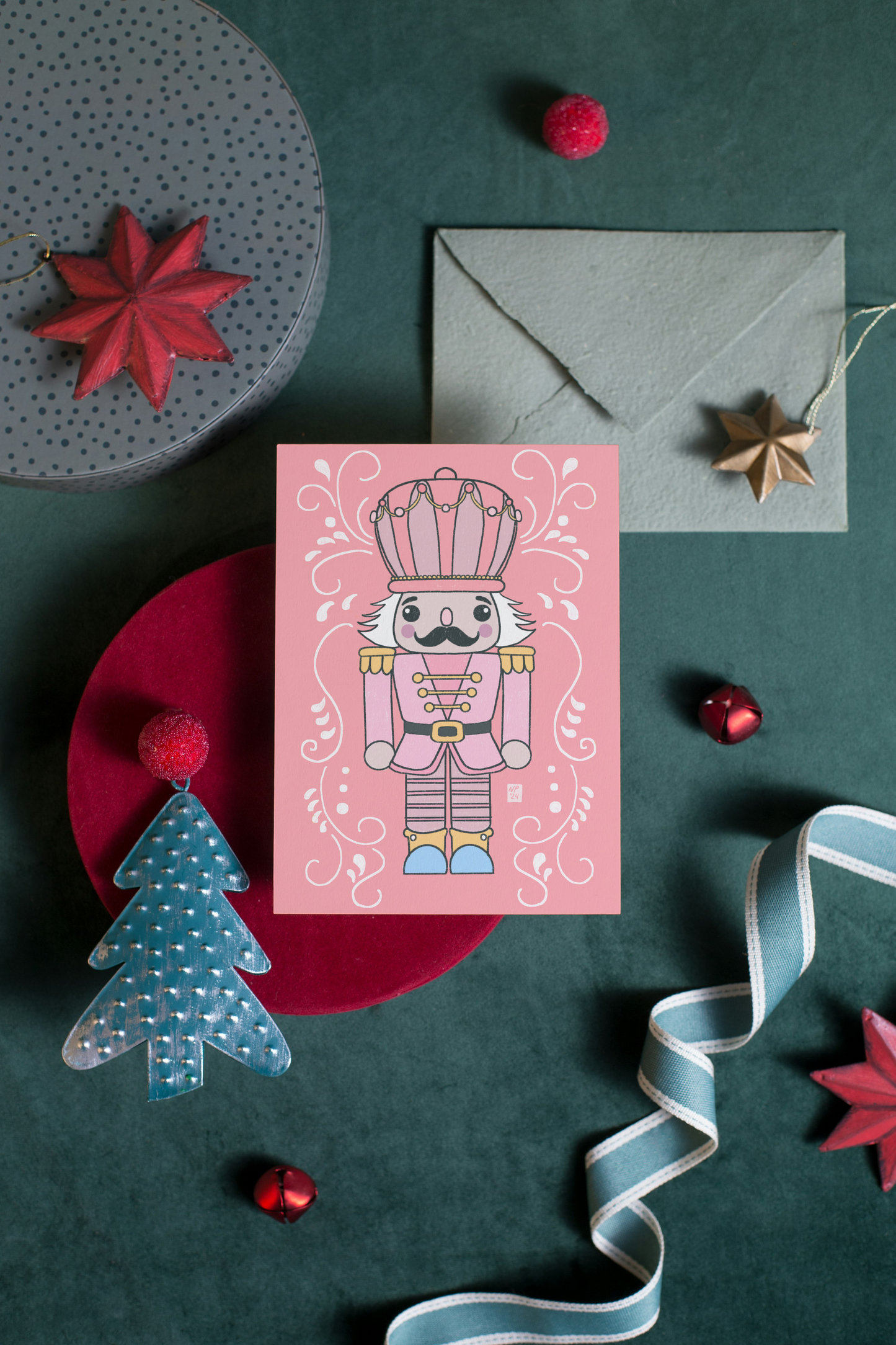 Gingerbread Person Blank Holiday Greeting Card