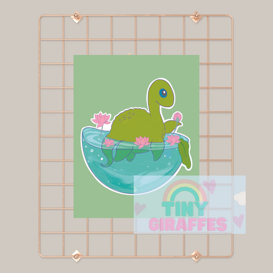 Loch Ness Monster Mini Prints