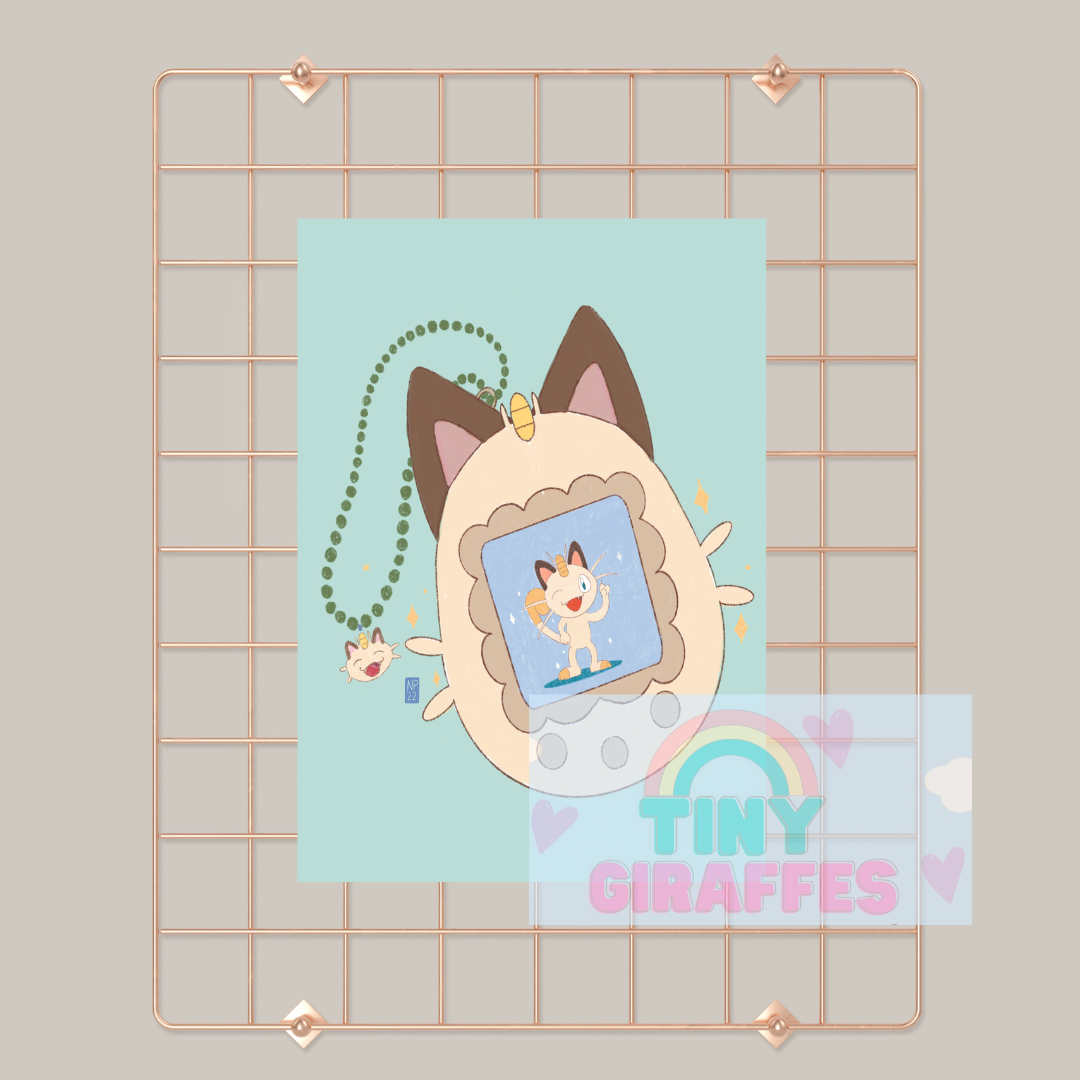 Meowth Tamagotchi Prints