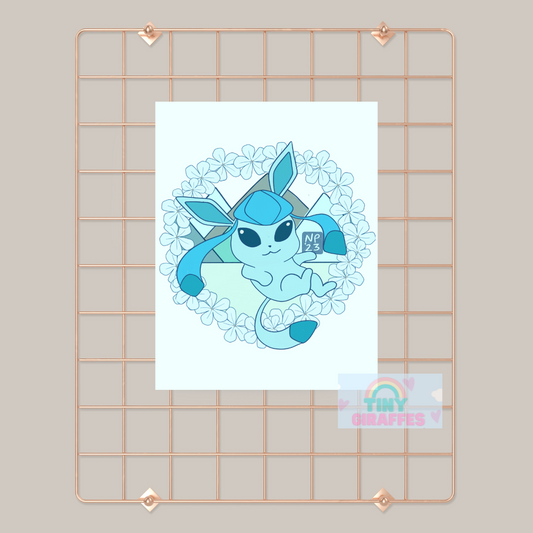 Glaceon Eevee Evolution Prints