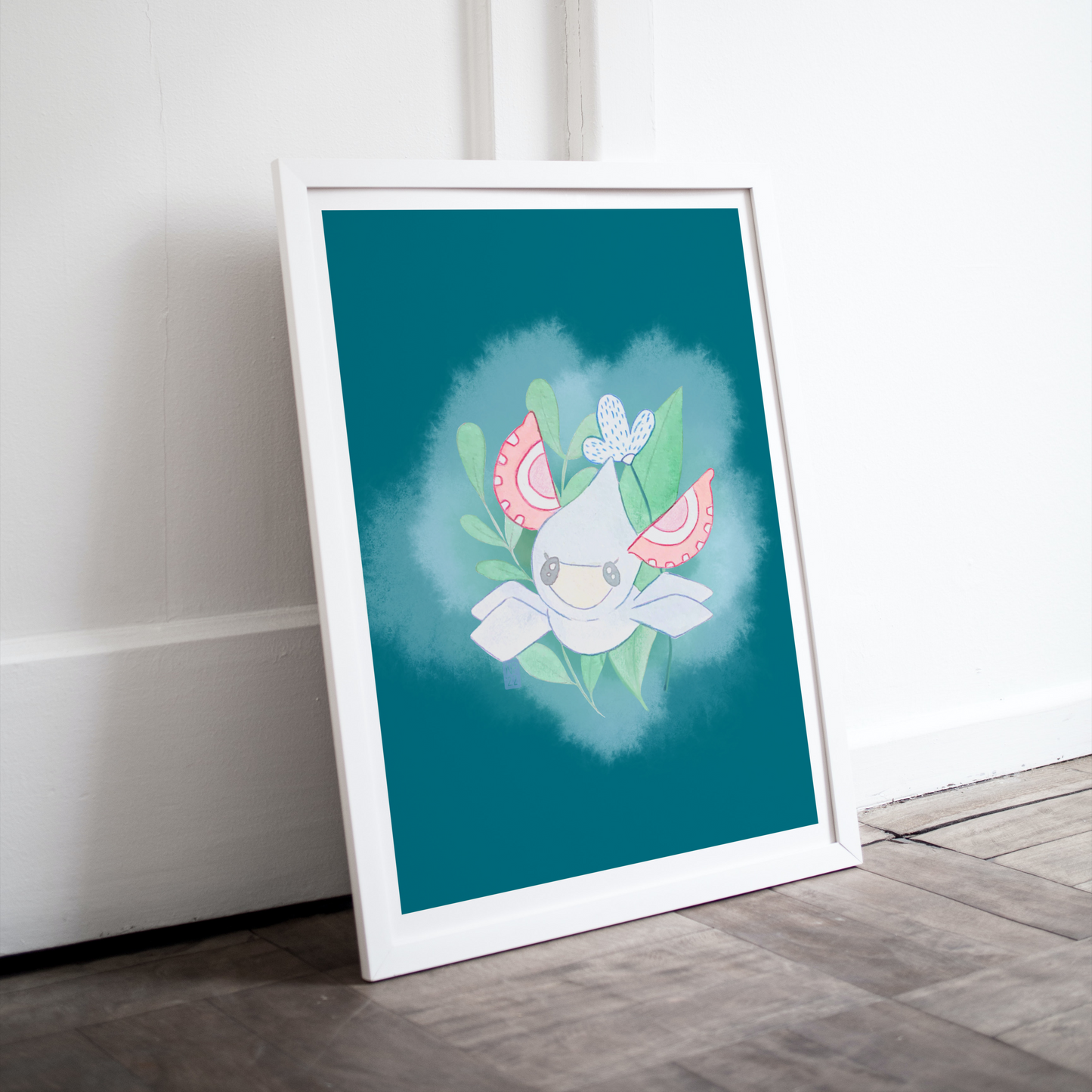 Pokémon Masquerin Inspired Botanical Art print