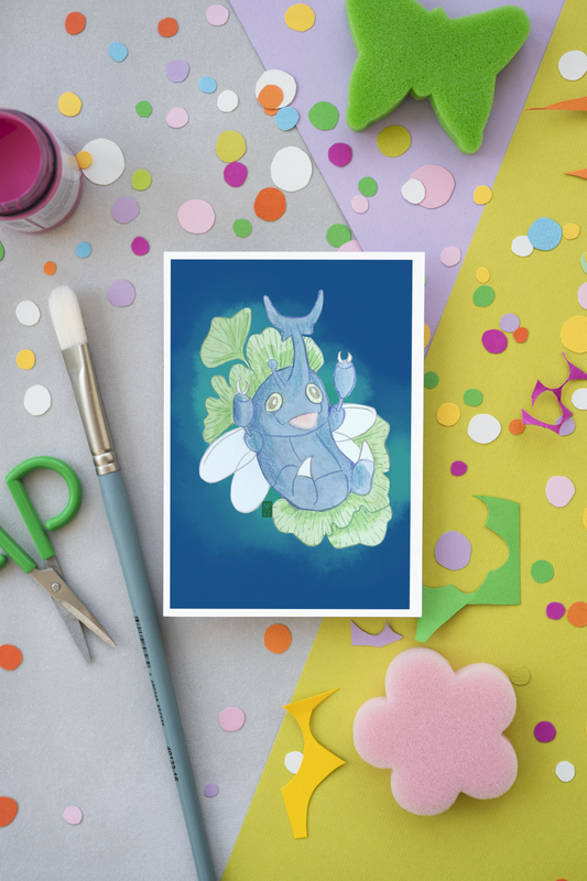 Pokemon Spewpa Inspired Botanical Art print