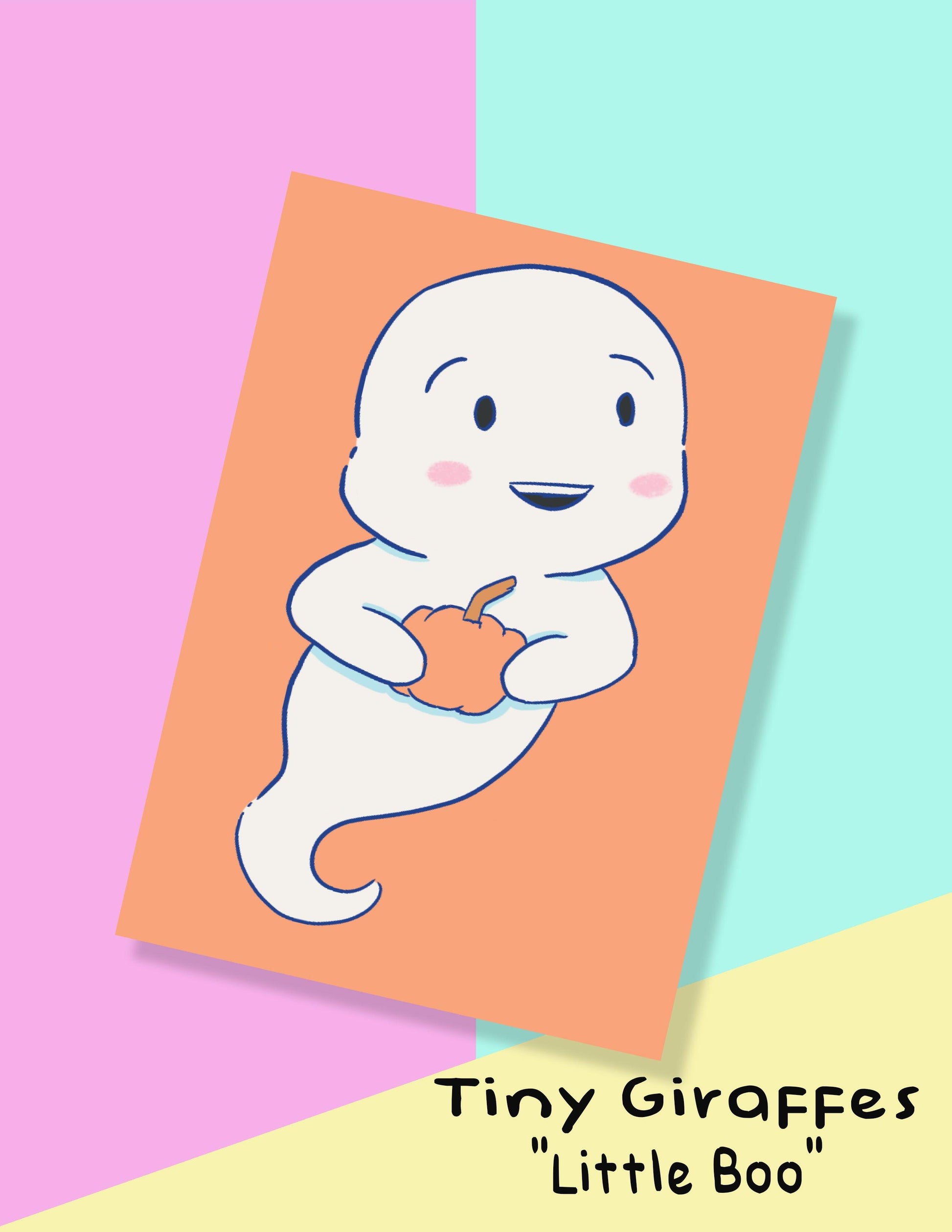 Cute Ghost Mini Prints - TinyGiraffes